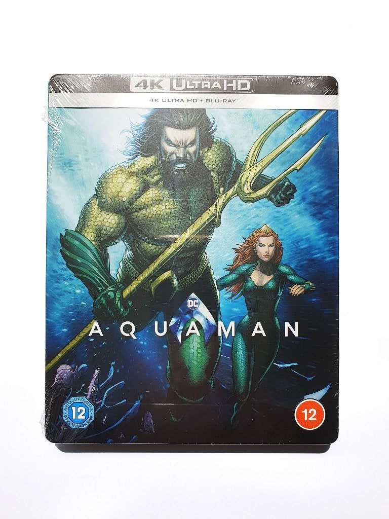 Aquaman - 4K Ultra HD (2 disc STEELBOOK, Nieuw in Seal), Ophalen of Verzenden, Nieuw in verpakking, 4K Ultra HD Blu-ray, Actie