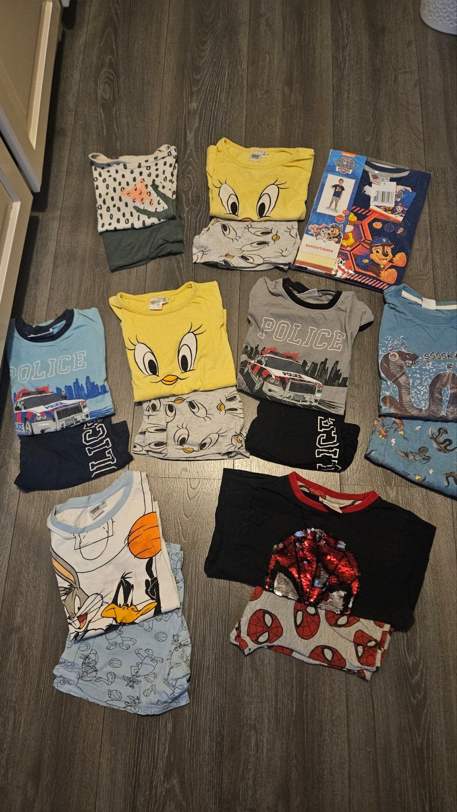 9 pyjama's voor jongens, maten 116/122 en 128/134, Ophalen of Verzenden