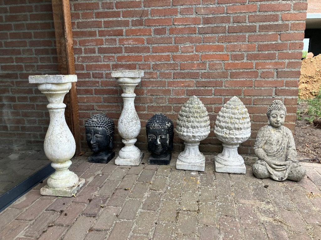 Tuinbeelden steen, Tuin en Terras, Tuinbeelden, Ophalen, Gebruikt, Steen, Boeddhabeeld