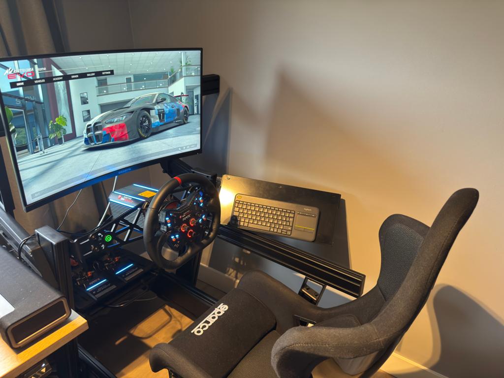 Sim Racing Rig --> Sim Lab + Asetek + Sparco (NIEUWSTAAT), 1 speler, Ophalen, Racen en Vliegen, Vanaf 3 jaar