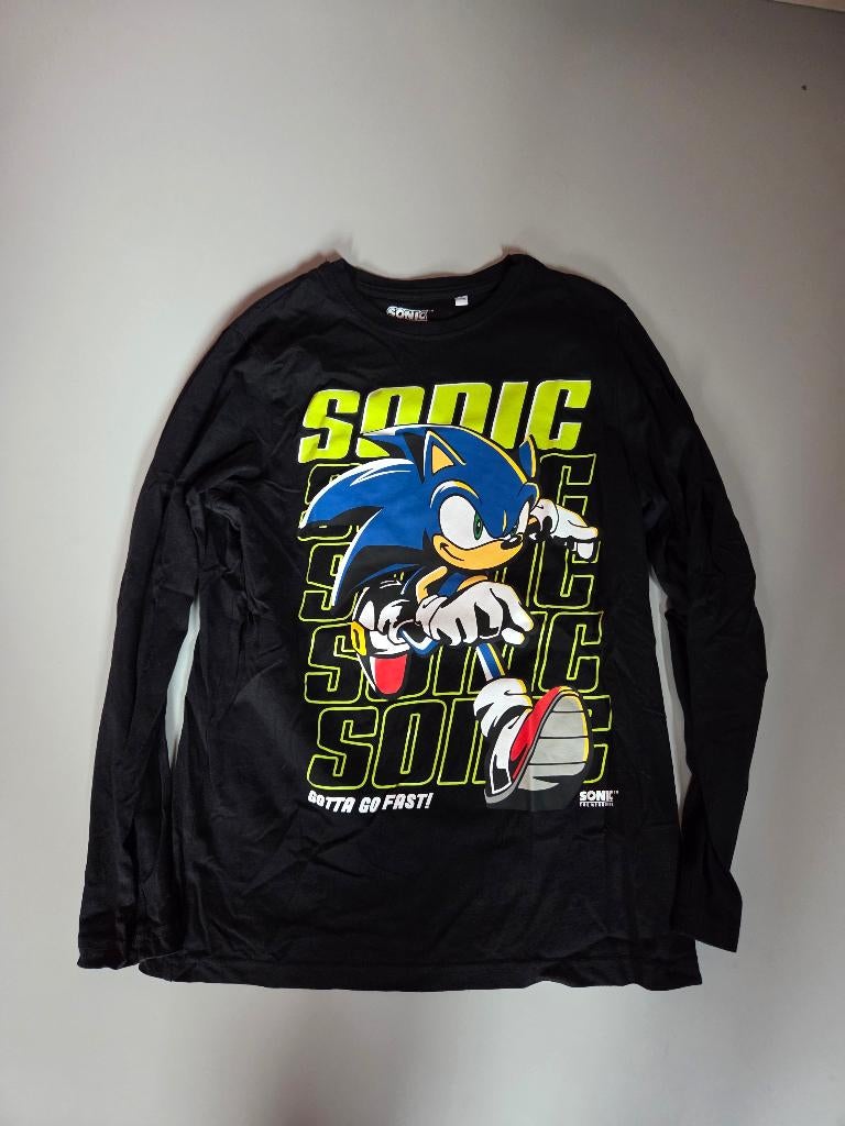 Shirt lange mouwen Sonic maat 158, Ophalen of Verzenden, Zo goed als nieuw, Jongen, Shirt of Longsleeve