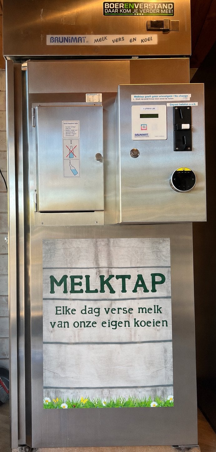 Brunimat Melktap, Ophalen, Koelen en Vriezen