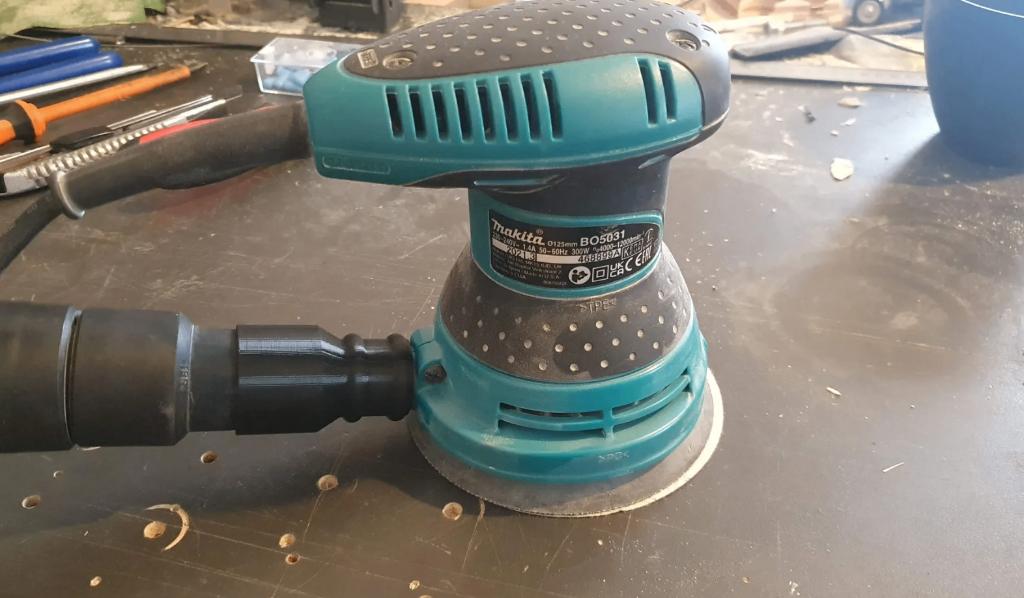 Makita schuurmachine adapter stofzuiger, Ophalen of Verzenden, Minder dan 600 watt, Vlakschuurmachine
