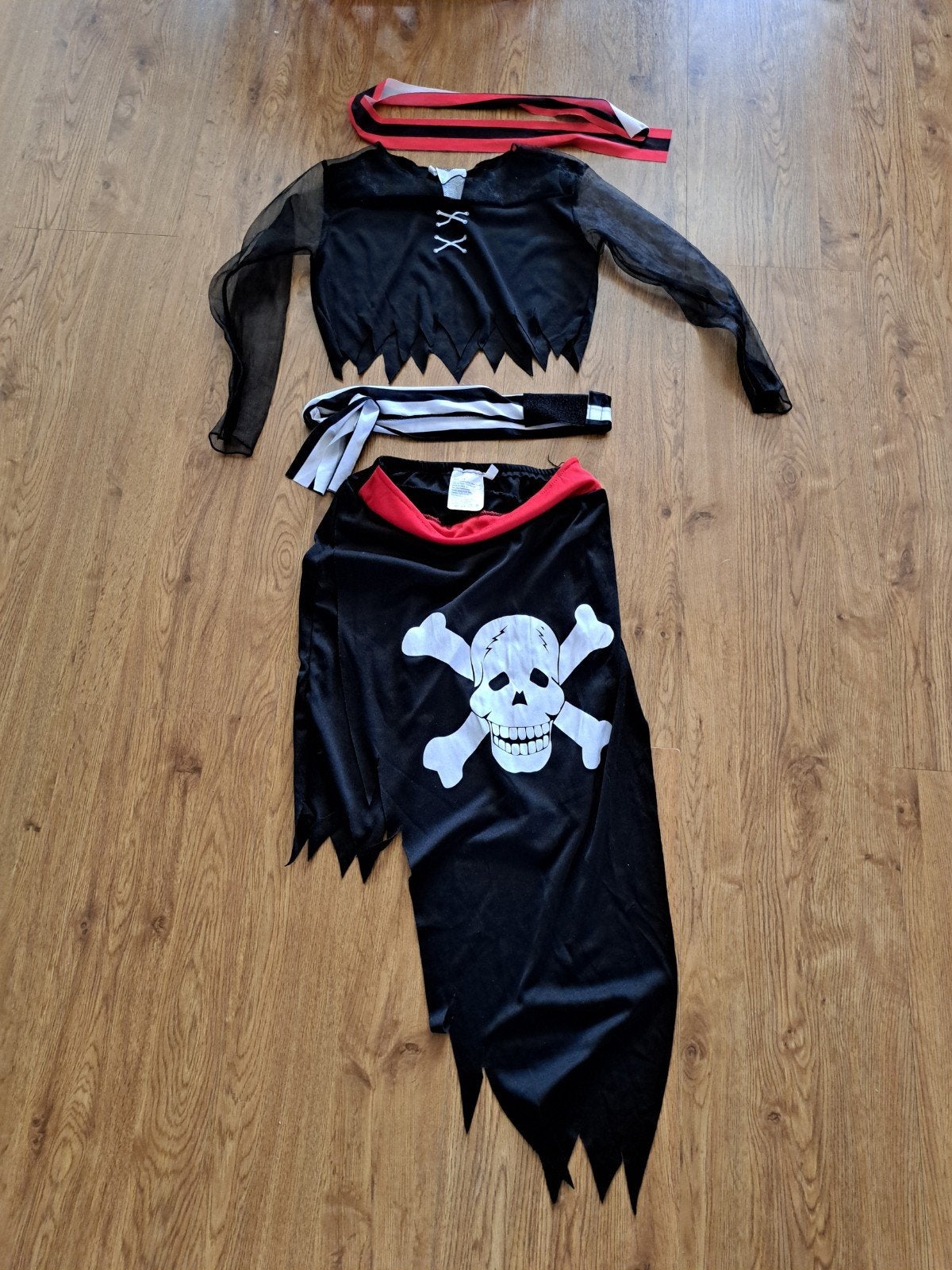 Piratenkostuum voor meises (maat 7-9 jaar), Ophalen of Verzenden, Gebruikt, Meisje