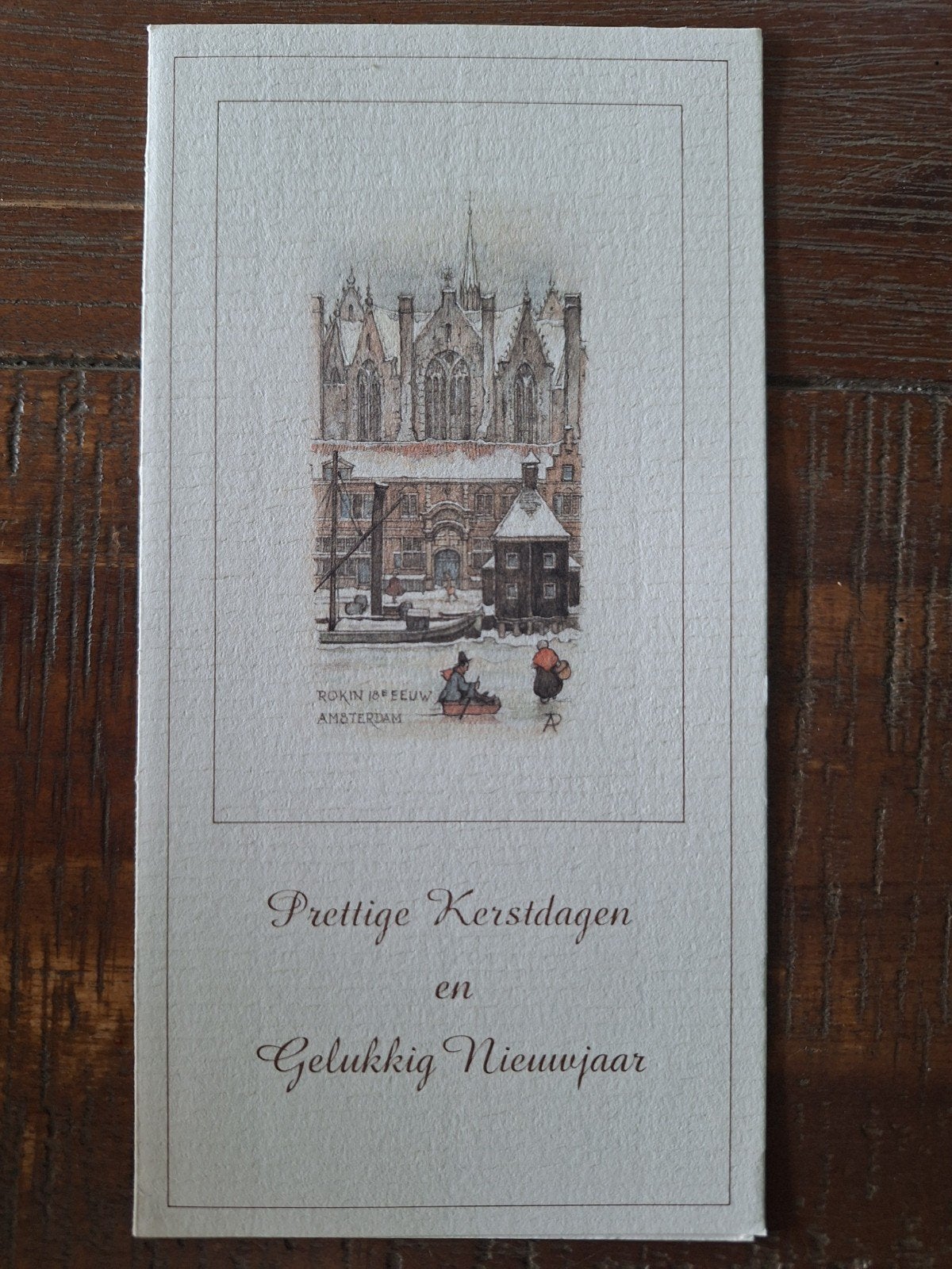 Vouwkaart Anton Pieck - Amsterdam, Rokin - Esveha AP470, Ophalen of Verzenden, Gelopen, Stad of Dorp