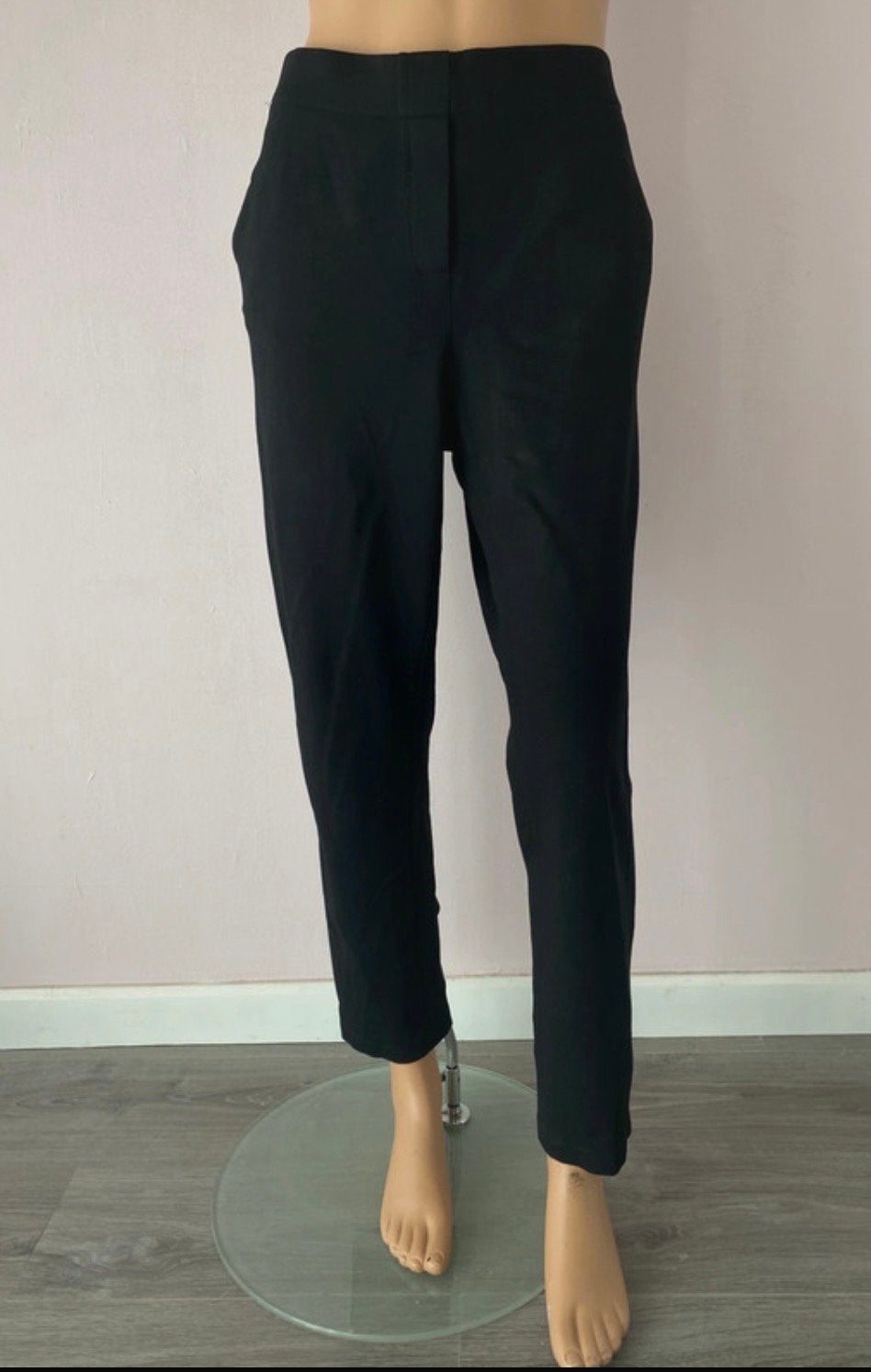 Vanilia Zwarte Broek Maat 42 - Comfortabel & Stijlvol, Kleding | Dames, Zwart, Maat 42/44 (L), Ophalen of Verzenden, Zo goed als nieuw