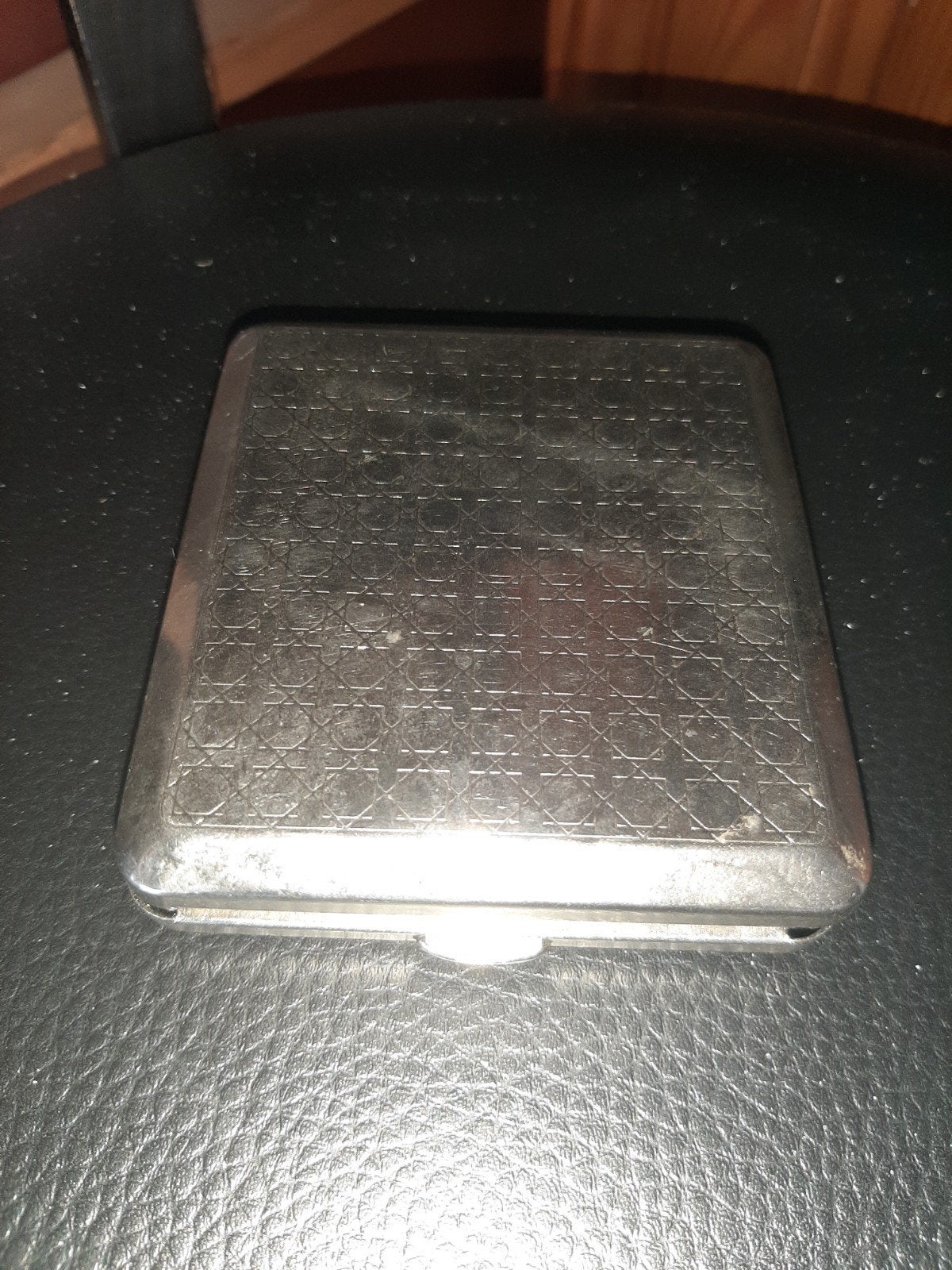 Vintage sigarettendoosje met patroon, Ophalen of Verzenden, Gebruikt, Tabaksdoos of Verpakking
