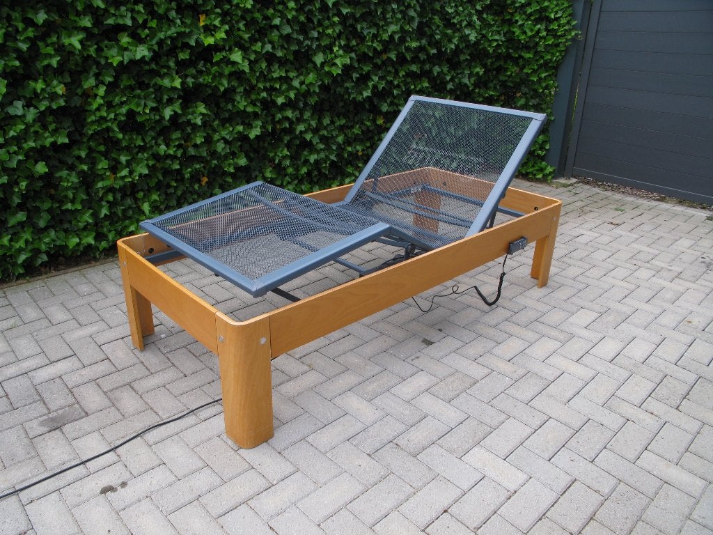 Auping auronde elektrisch hoog model , 90x200cm, Ophalen, Gebruikt, 90 cm, 200 cm