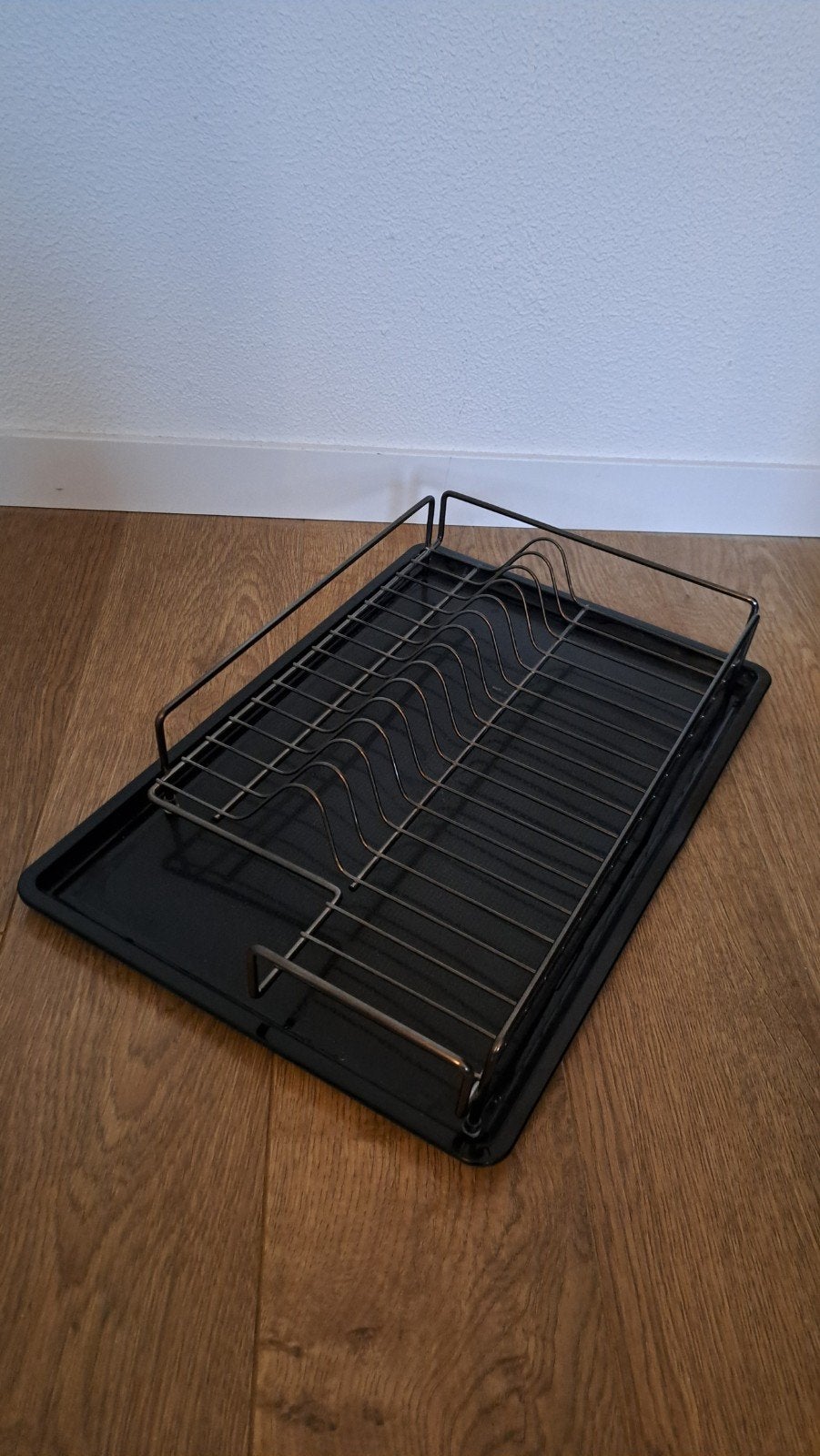 Afdruiprek met lekbak 48x32 cm, Bordenrek, Ophalen of Verzenden, Zo goed als nieuw, Zwart