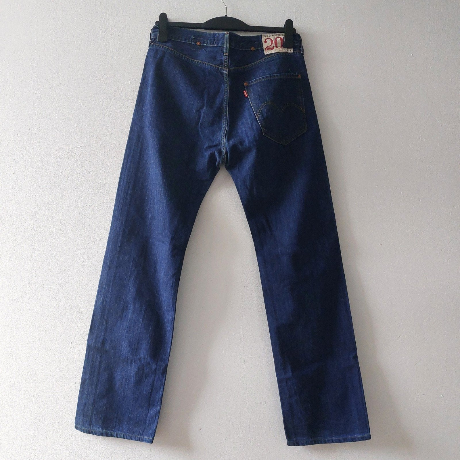 Vintage Levis 201 one pocket denim jeans 31, Ophalen of Verzenden, Gedragen, Blauw, W32 (confectie 46) of kleiner