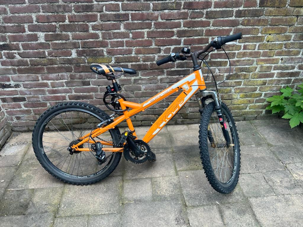 Oranje mountainbike - Gebruikt, Ophalen, Zo goed als nieuw, Minder dan 60 cm, 160 cm of meer
