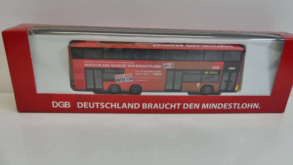 Rietze 67707 BUS MAN Lions City DL BVG Berlin Mindeslohn ovp, ., Rietze, Ophalen of Verzenden, Zo goed als nieuw