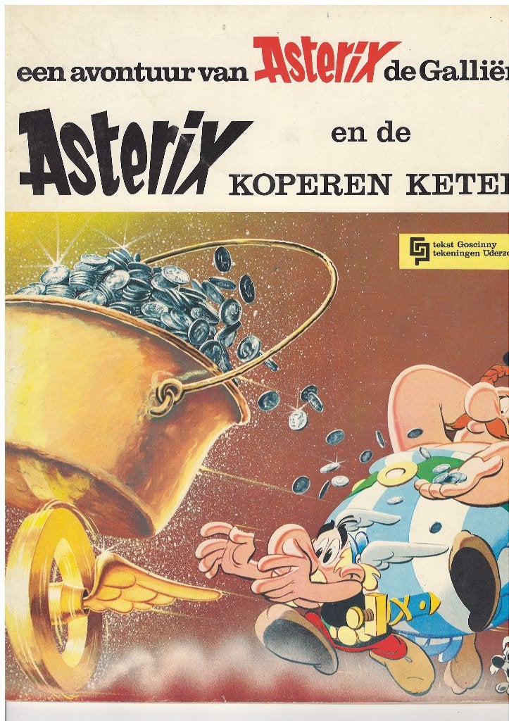 Asterix en de Koperen Ketel  1e druk 1969, De Geïllustreerde, Gelezen, Eén stripboek, Ophalen of Verzenden, Goscinny & Uderzo