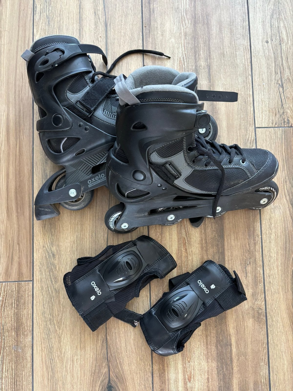 Oxelo rolschaatsen/inline skates maat 42 met beschermers, Ophalen, Gebruikt, Overige typen, Overige merken