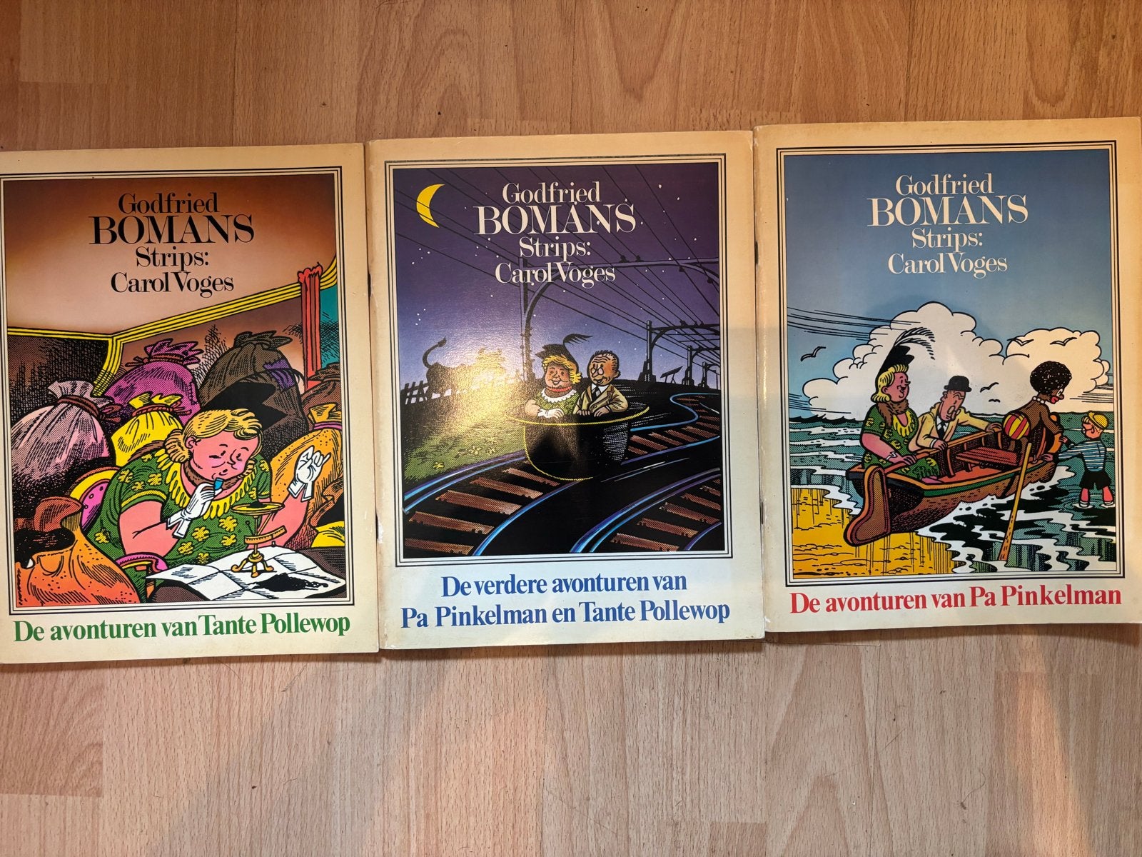 Godfried Bomans & Carol Voges - Set van 3 stripalbums, Boeken, Meerdere stripboeken, Verzenden, Gelezen