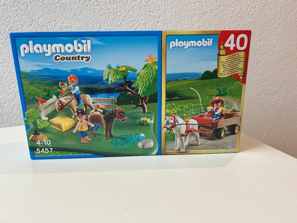 Playmobil set ponyweide en hooiwagen 5457 nieuw in doos (18), Kinderen en Baby's, Speelgoed | Playmobil, Ophalen, Complete set