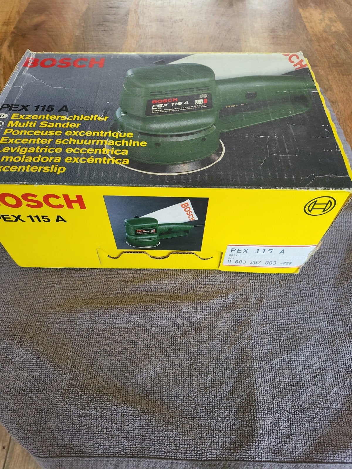 Bosch PEX 115 A Excentrische Schuurmachine 190W, Ophalen, Minder dan 600 watt, Excentrische schuurmachine