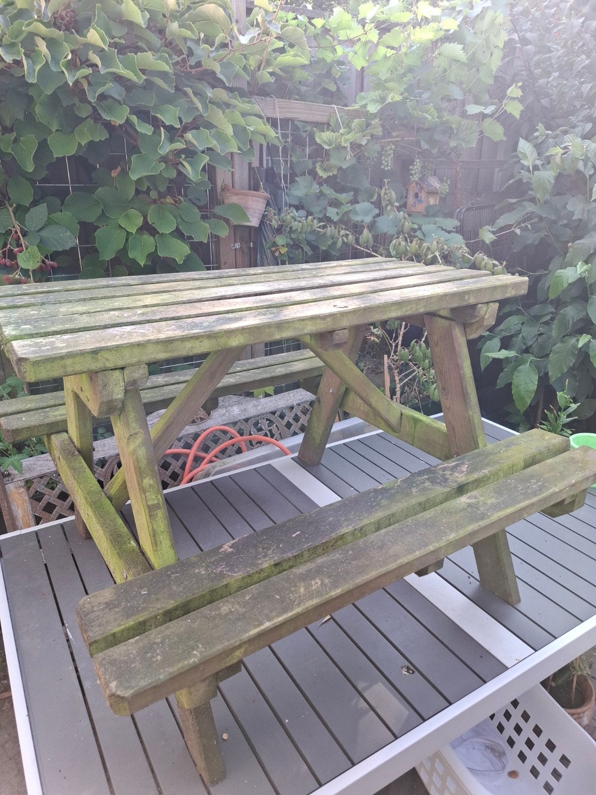 Kinder picknicktafel voor buiten - Hout, Gebruikt, Rechthoekig, Hout, Ophalen