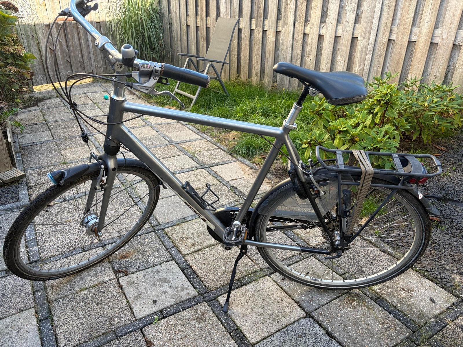 Koga fiets met versnellingen en velgremmen, Gebruikt, Velgrem, Versnellingen, 53 tot 57 cm