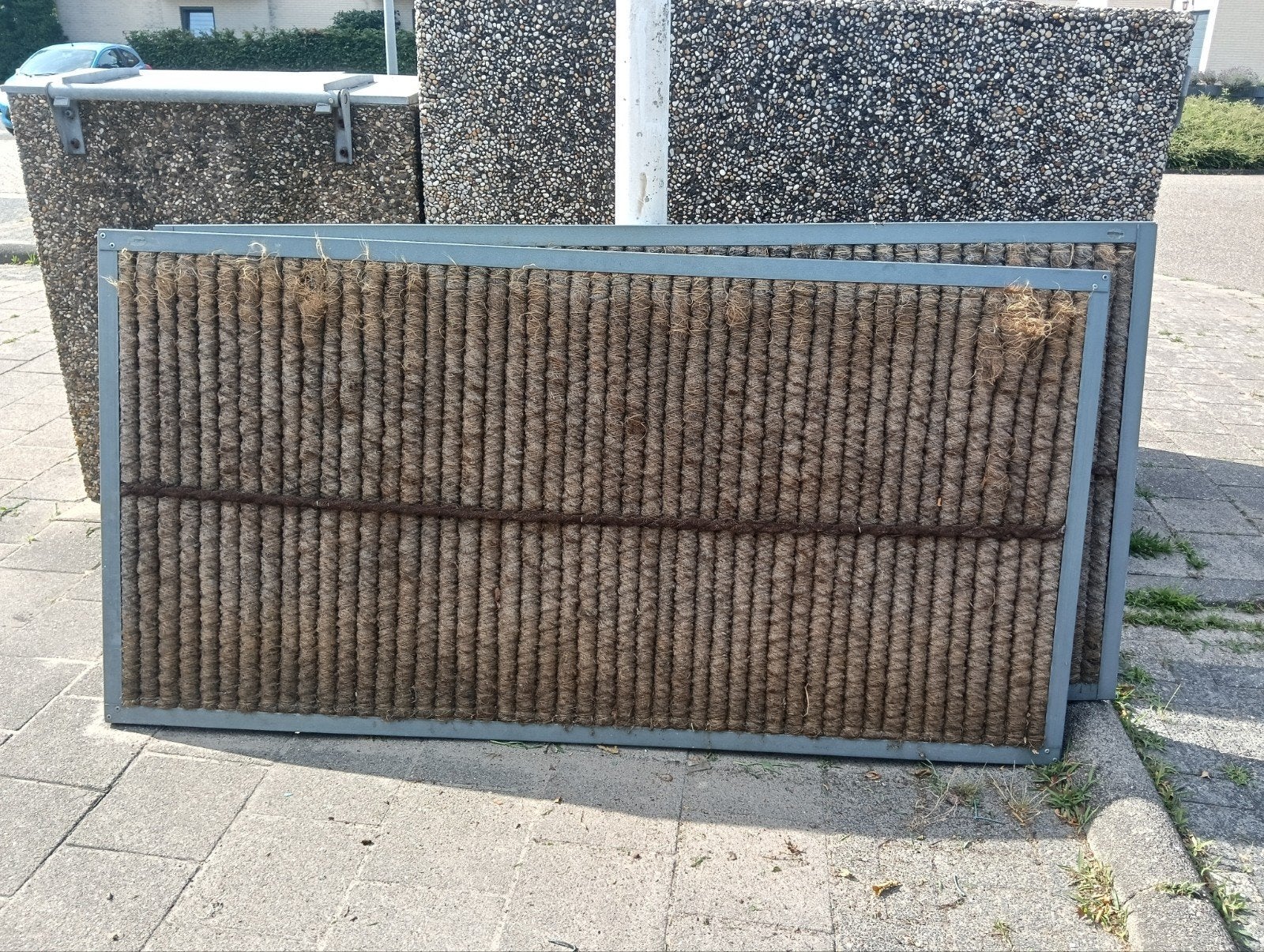 Een gebruikte kokos geluids schermen 110 x 217 cm, Ophalen, Gebruikt, Overige materialen, 1 tot 2 meter