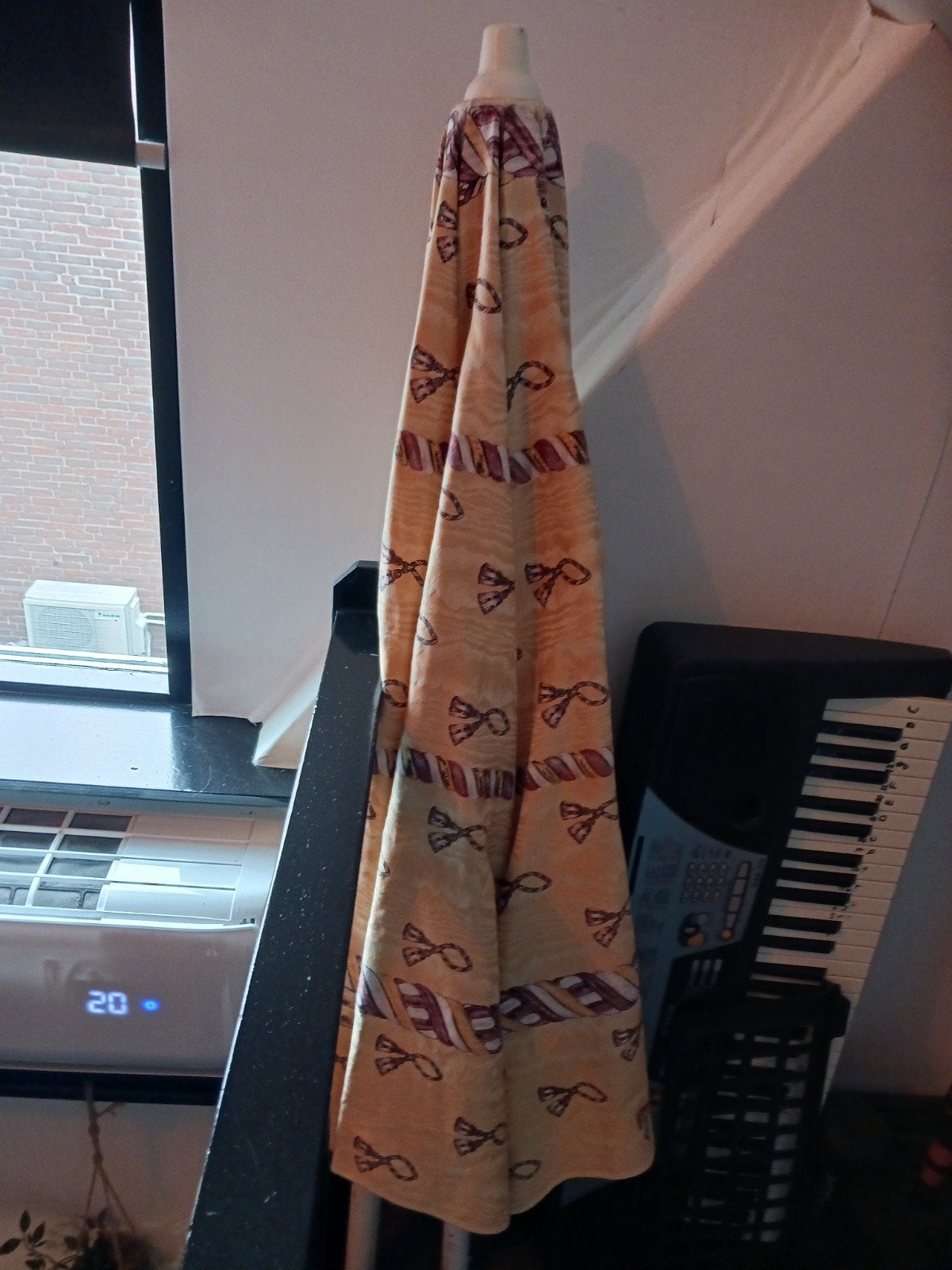 Vintage Parasol met Uniek Patroon, Tuin en Terras, Parasols, Ophalen, Gebruikt, 2 tot 3 meter, Stokparasol