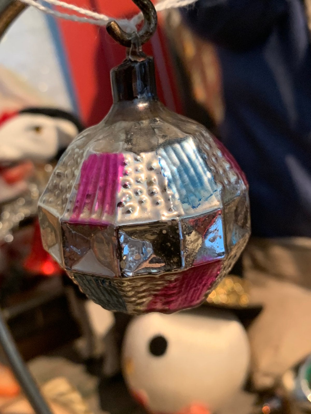Kerst ajeko reflector kerstbal glazen oogje, Diversen, T, Ophalen of Verzenden, Zo goed als nieuw, N