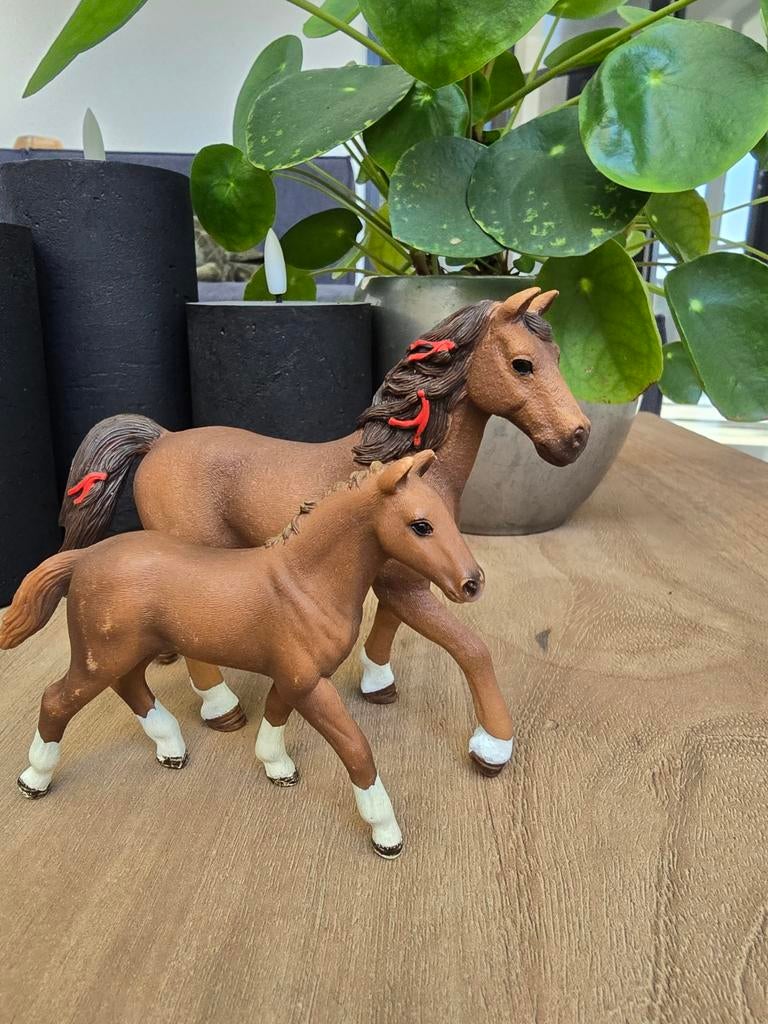 Schleich paarden set, Verzamelen, Dierenverzamelingen, Ophalen of Verzenden, Zo goed als nieuw, Paard, Beeldje of Figuurtje