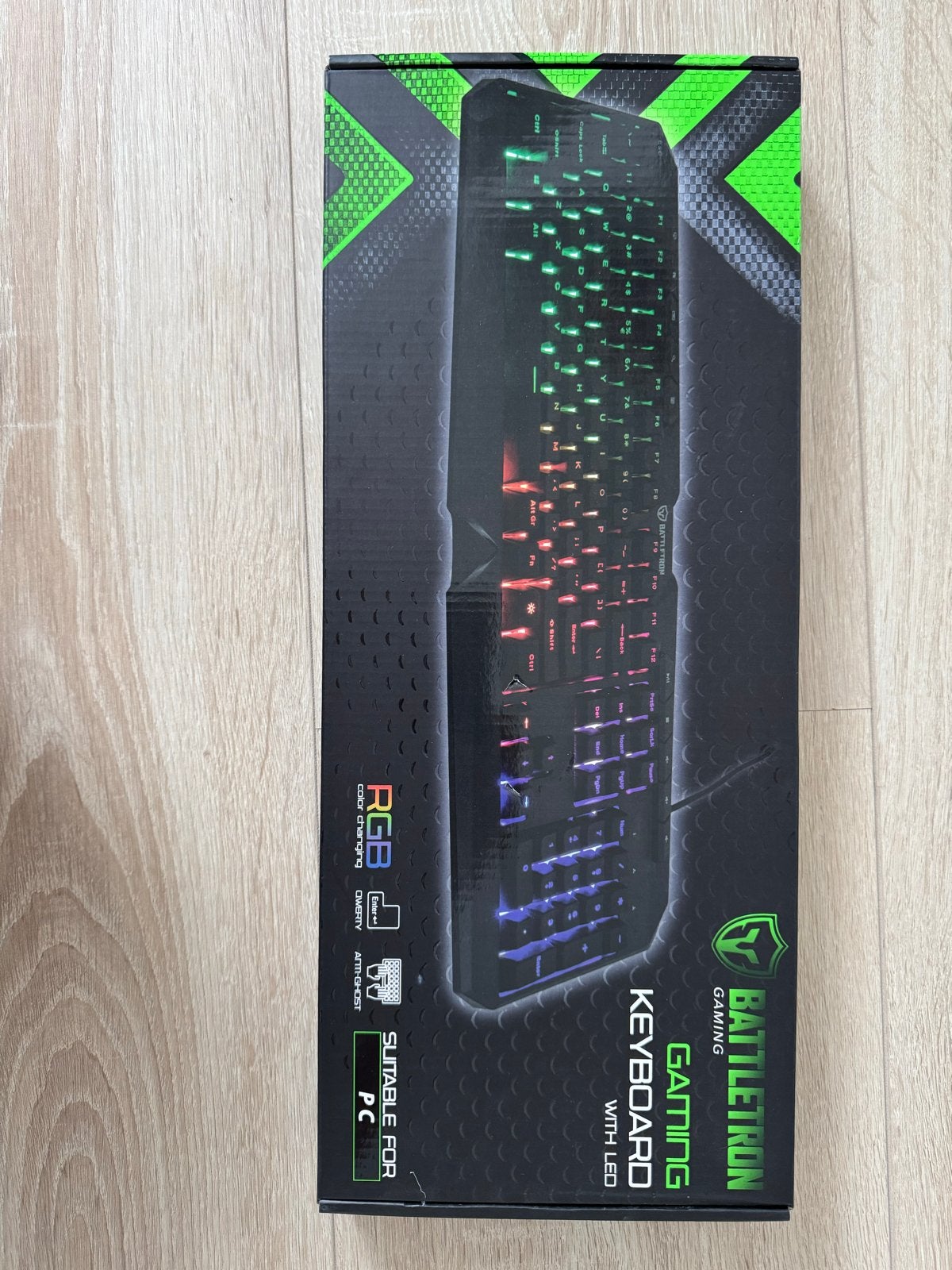 BATTLETRON Gaming Toetsenbord met RGB LED Verlichting, Ophalen, Gaming toetsenbord, Nieuw, Qwerty