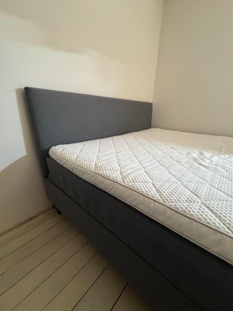 Sabovik boxspring 160x200 - evt met topper nylaget, Ophalen of Verzenden, Zo goed als nieuw, Tweepersoons, 160 cm