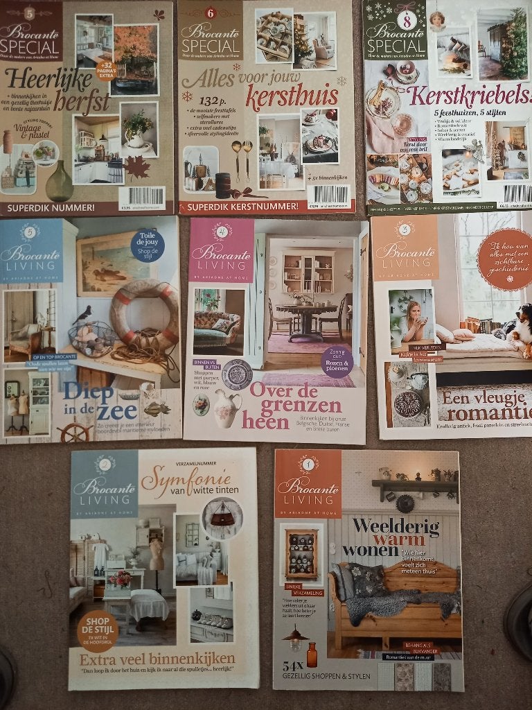 8 Stuks Brocante Special / Brocante Living o.a. 2024, Ophalen of Verzenden, Gelezen, Overige typen