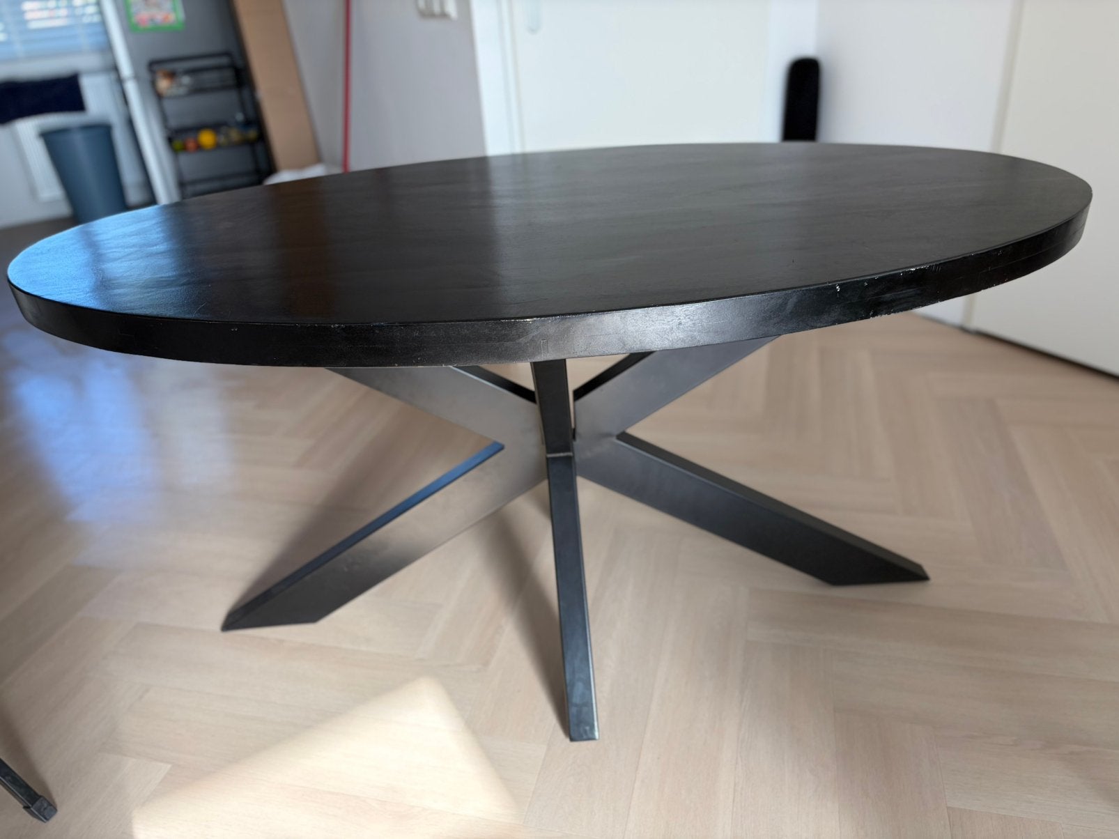 Eettafel, Ophalen, Gebruikt, 100 tot 150 cm, 200 cm of meer