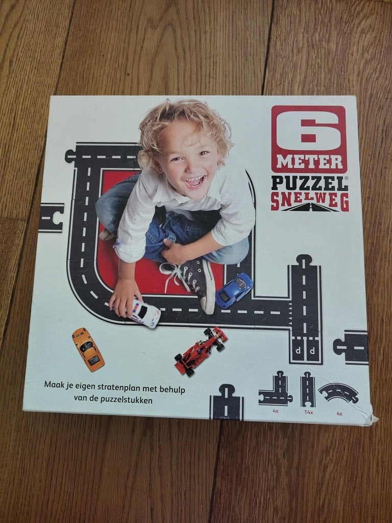 6 meter snelweg/landweg puzzel., Ophalen of Verzenden, 10 tot 50 stukjes, Gebruikt, 2 tot 4 jaar