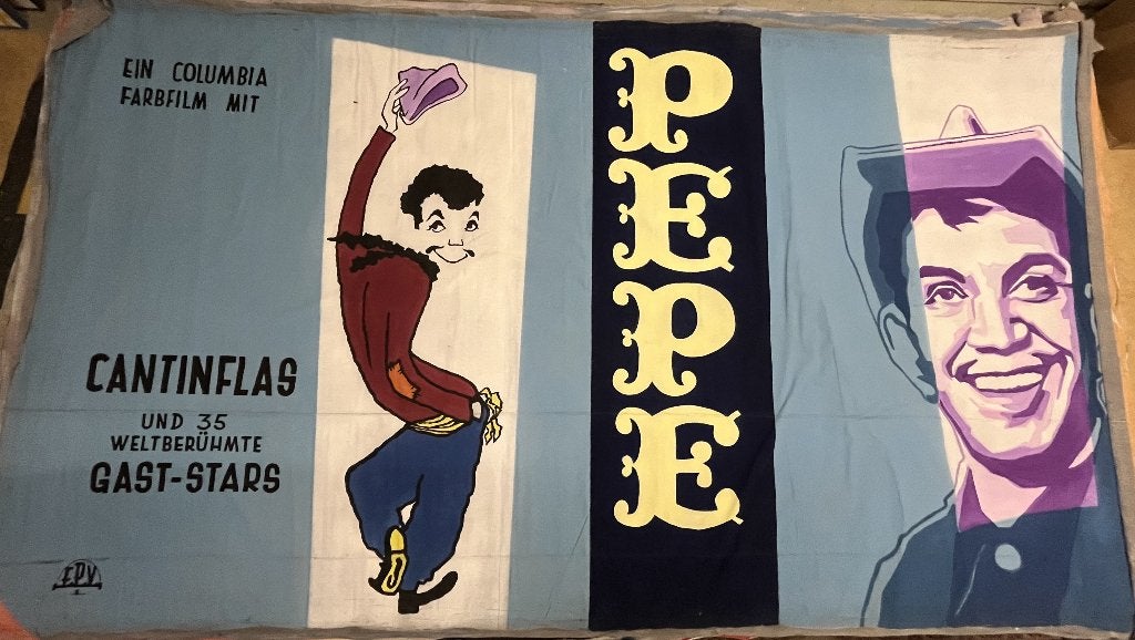 Cantinflas PEPE filmposter bioscoopbanner, Antiek en Kunst, Ophalen of Verzenden