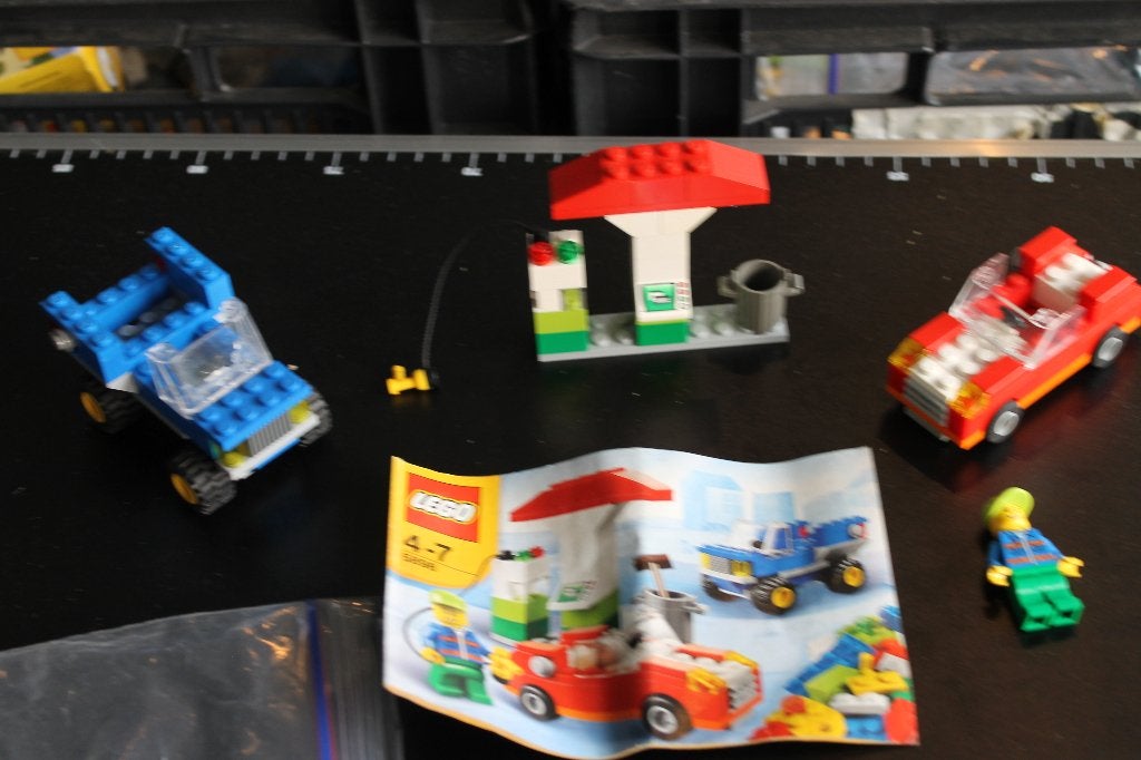 lego benzinestation 5898, Overige thema's, Lego, Ophalen of Verzenden, Zo goed als nieuw