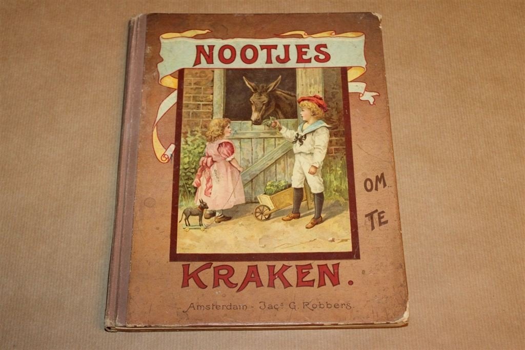 Nootjes om te Kraken — Kinderverhalen met Houtgravures 1900, Antiek en Kunst, Ophalen of Verzenden
