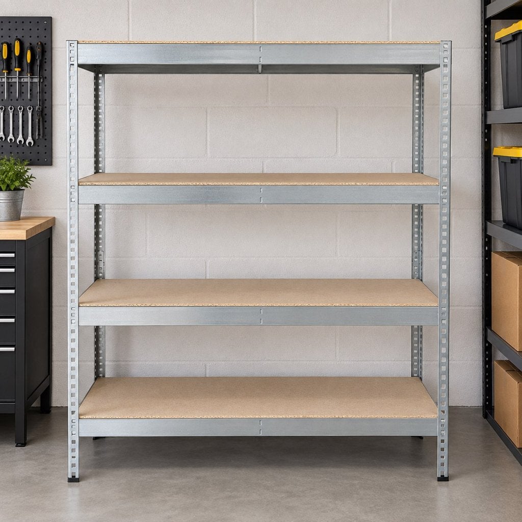 ✅ Stevige metalen stellingkast / opbergrek 180x150x50 cm, Niet ingevuld, Gebruikt, Niet ingevuld, Ophalen of Verzenden