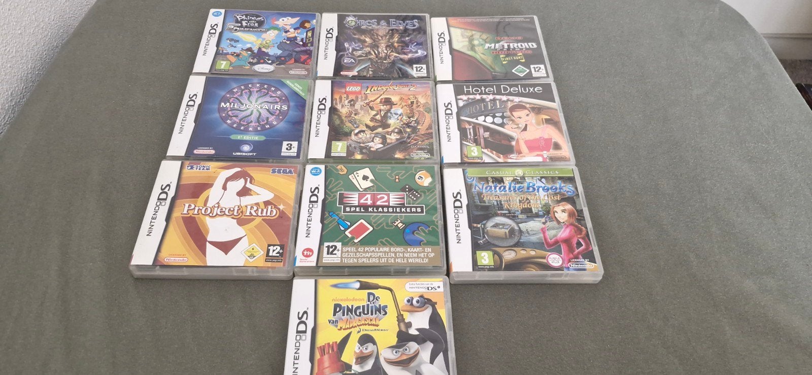 12 Nintendo DS games spellen, Avontuur en Actie, 1 speler, Ophalen of Verzenden, Zo goed als nieuw