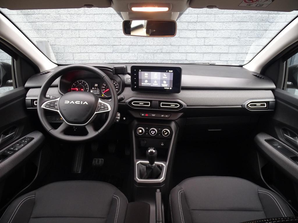 Dacia Sandero 1.0 TCe 100 journey NU 7 JAAR GARANTIE! / PACK, Auto's, Dacia, Voorwielaandrijving, Met garantie (alle), Zwart, Bedrijf