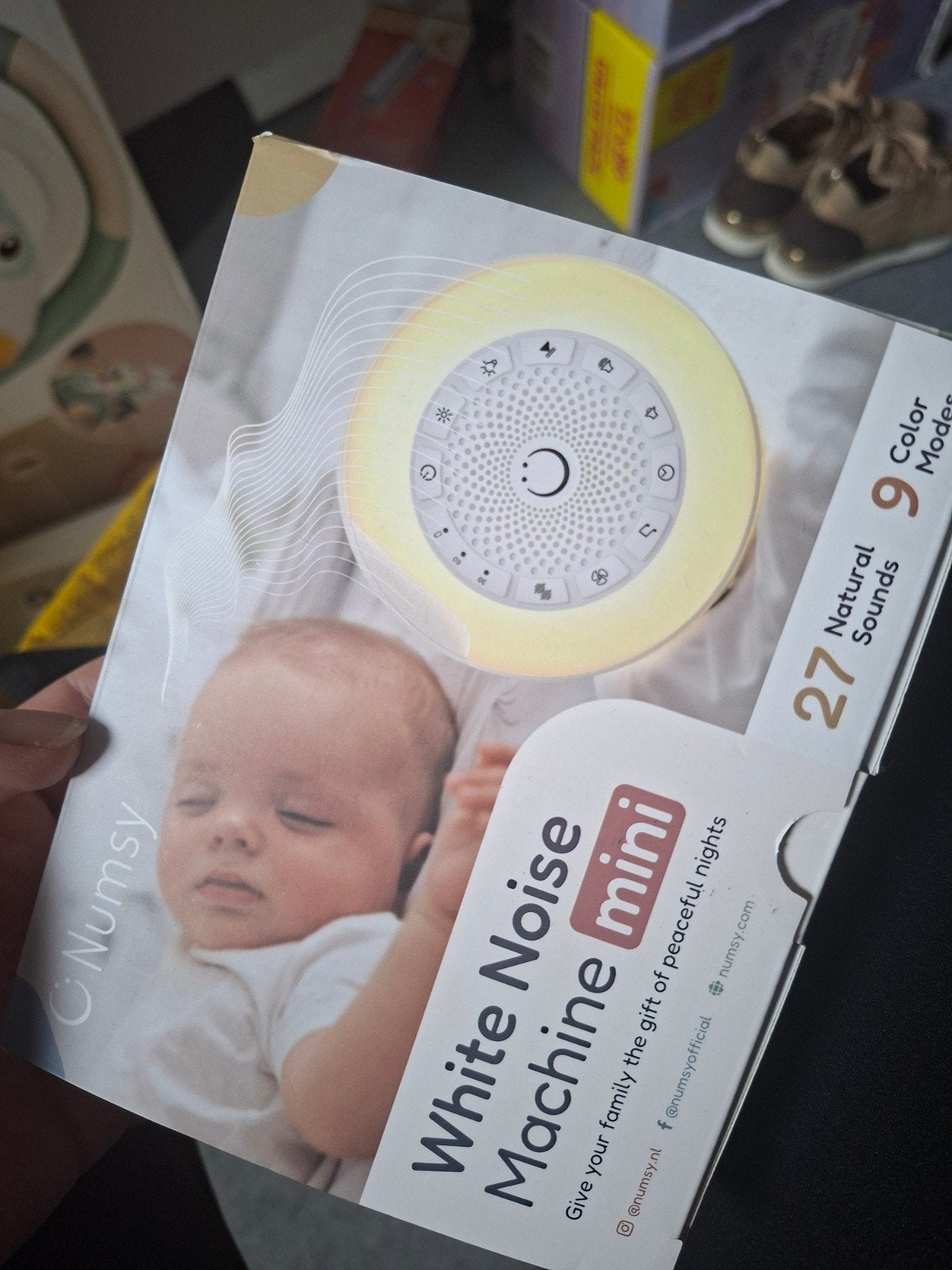 Numsy Mini White Noise Machine - Slaaphulp Baby, Ophalen, Nieuw