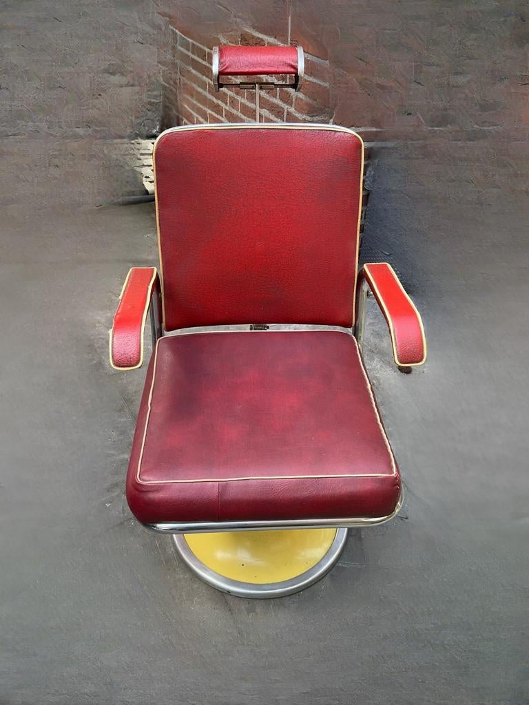 Retro Kappersstoel - In Hoogte Verstelbaar, Ophalen, Huis en Inrichting