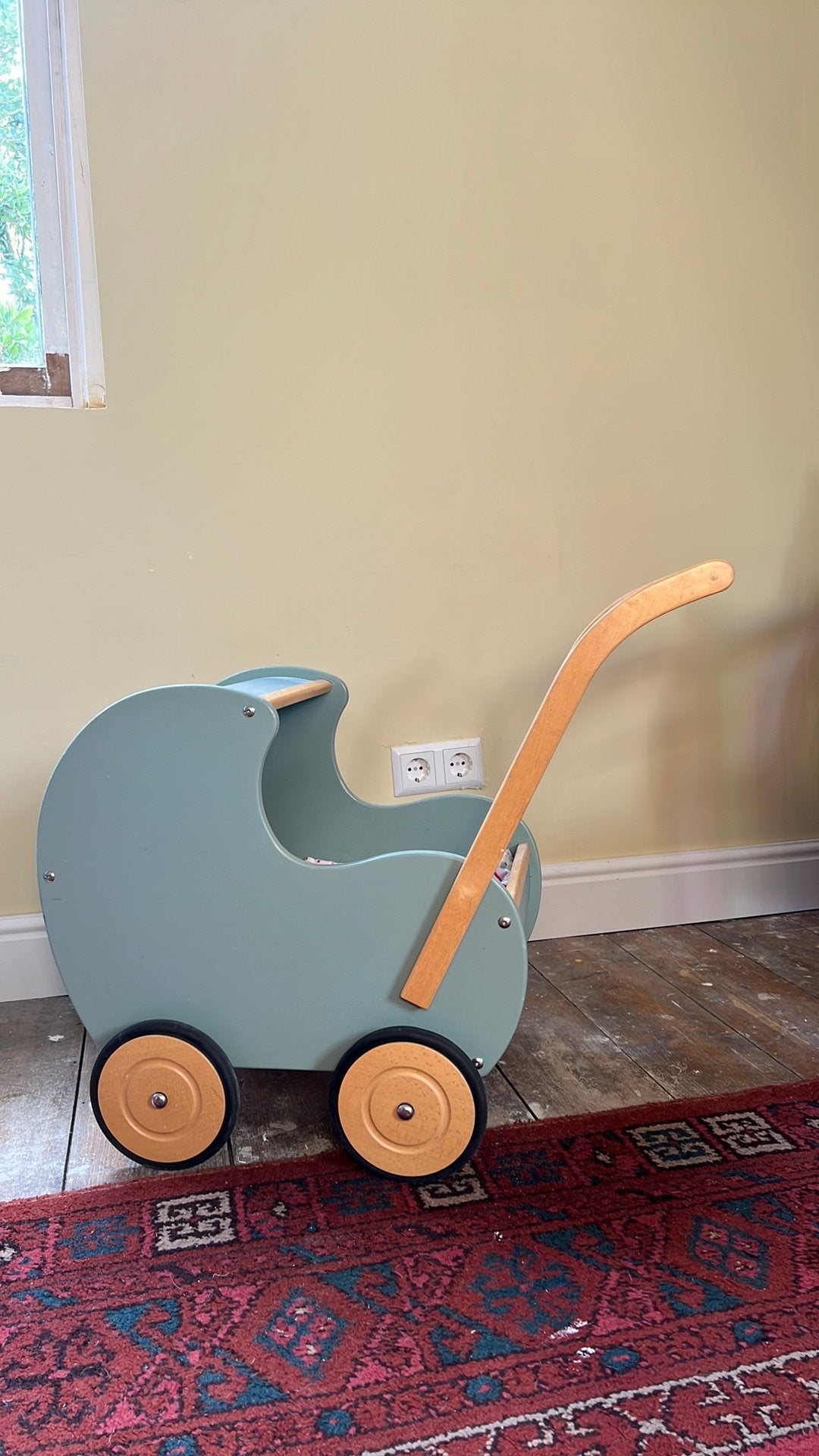 Retro style Poppenwagen - nog heel mooi incl. dekentje, Ophalen, Zo goed als nieuw, Babypop