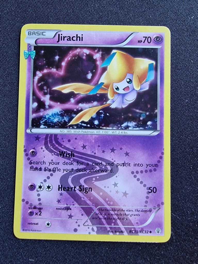 Jirachi RC13/RC32 Pokemon kaart, Ophalen of Verzenden, Zo goed als nieuw, Losse kaart