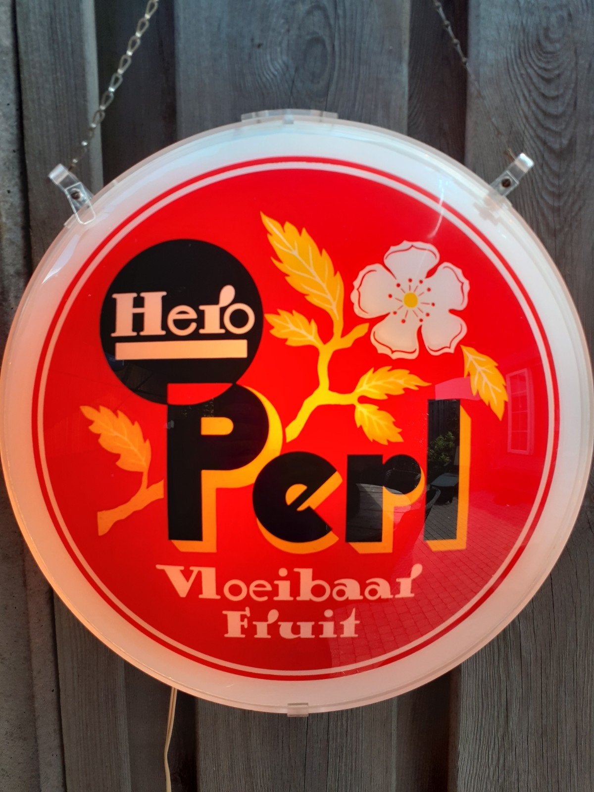 Oude Hero Perl Lichtreclame Lichtbak - Jaren '50 Topstaat, Ophalen of Verzenden, Zo goed als nieuw, Lichtbak of (neon) lamp