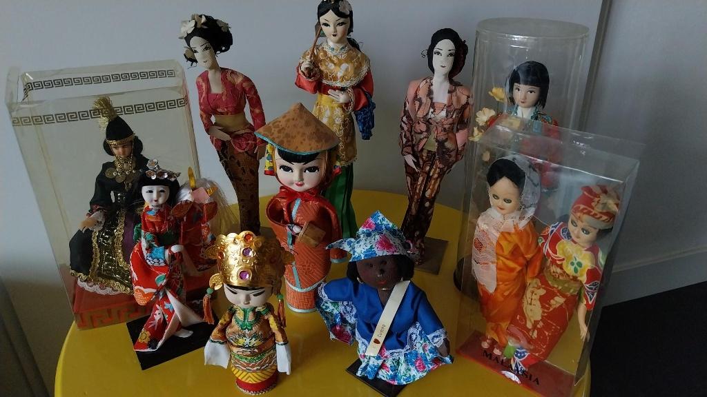 Verzameling aziatische poppen, Verzamelen, Poppen, Ophalen of Verzenden, Pop