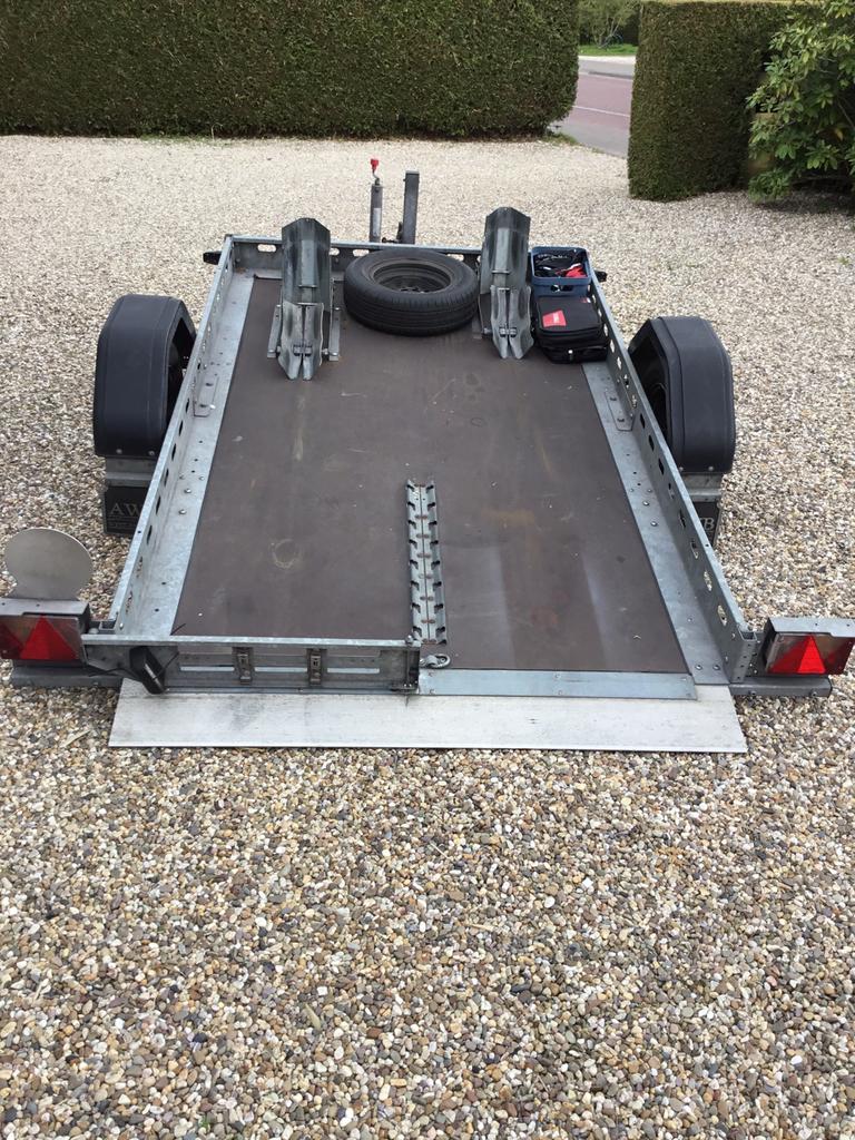 Motoraanhanger TE HUUR motortrailer aanhanger huren, Aanhangwagen