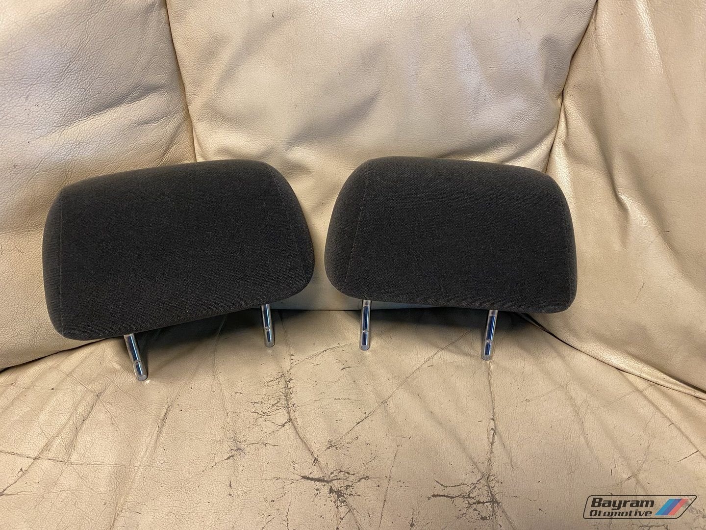 Bmw E36 coupe sedan hoofdsteunen grijs stof 3-serie interieu, Gebruikt, -, -, Ophalen of Verzenden