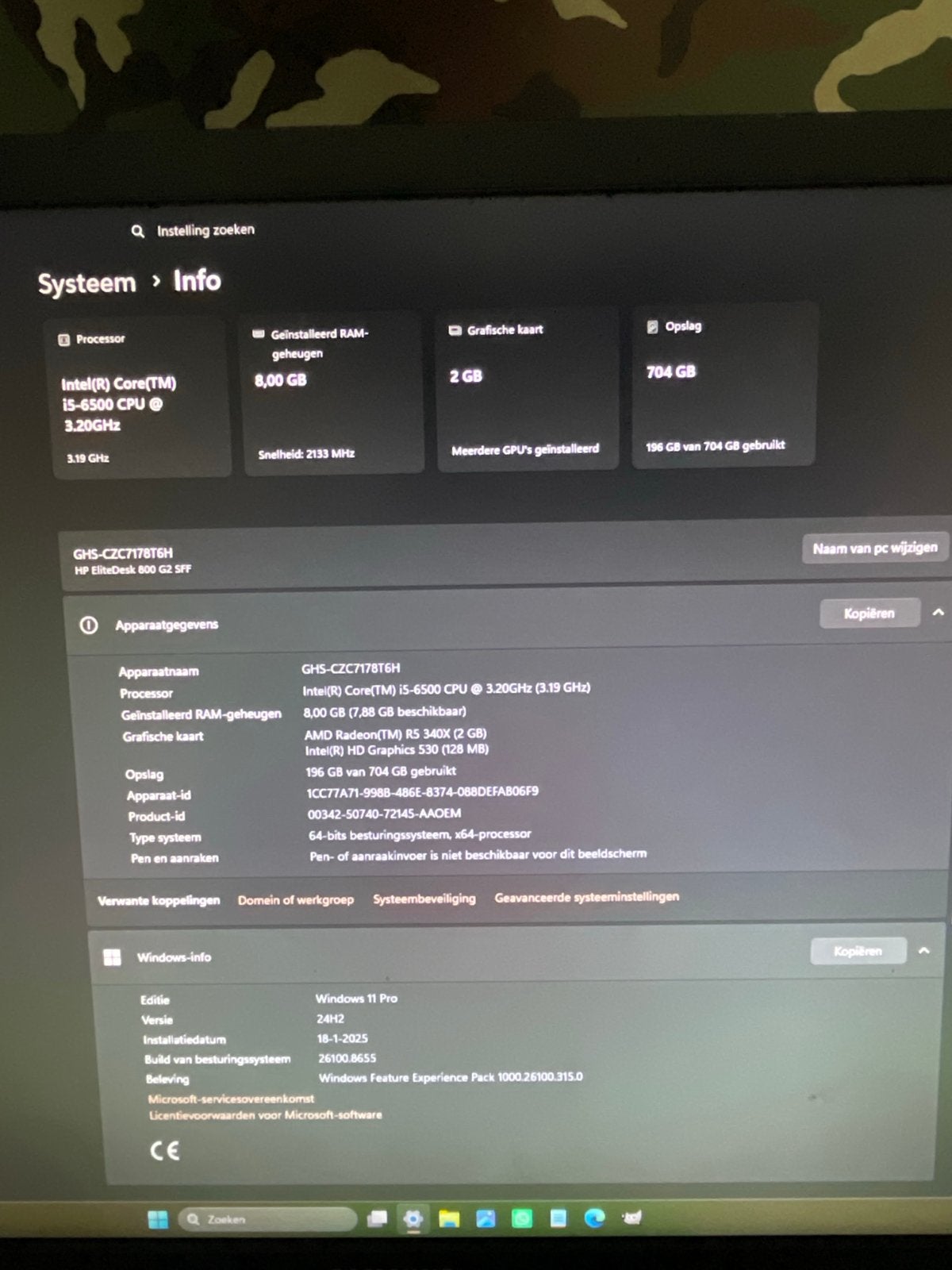 HP EliteDesk 800 G2 Desktop PC - i5-6500, 8GB RAM, 704GB HDD, Computers en Software, Gebruikt, HDD, 8 GB, Ophalen of Verzenden
