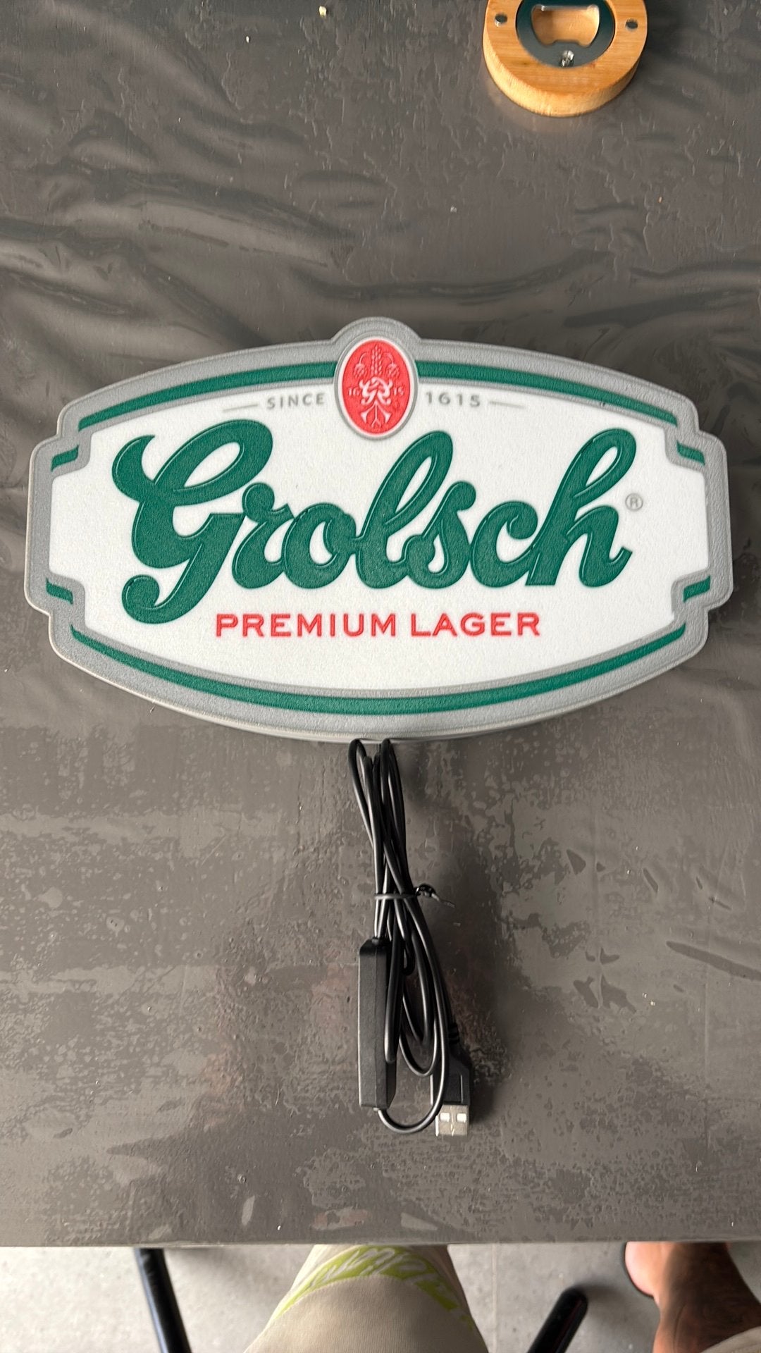 Grolsch lamp 3D geprint - Nieuw en uniek, Ophalen of Verzenden