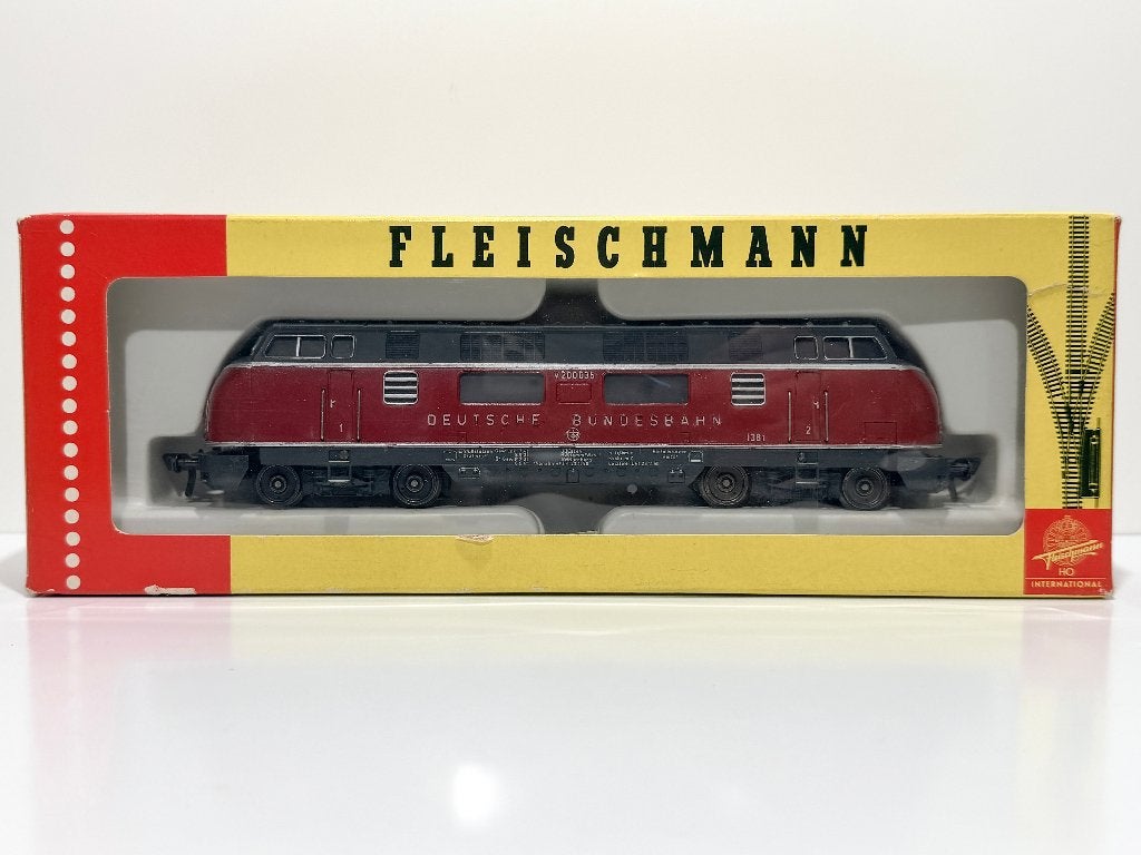 FLM: 1381 V200 DB Diesellok voor H0-spoor, Hobby en Vrije tijd, Ophalen, Gebruikt, Fleischmann, Analoog