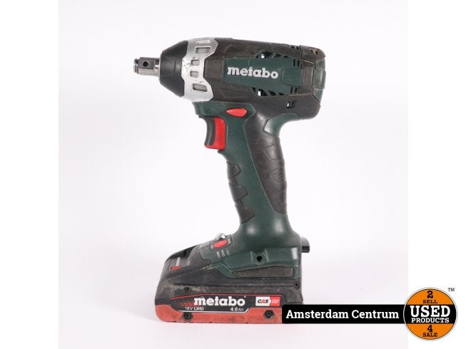 Metabo SSW 18 LTX 200 + 18V 4Ah Accu - Gebruikte Staat, Metabo, Gebruikt, Support@metabo.com, Metabo Corporation, Metabo-Werke GmbH, 
72622 NÃ¼rtingen
Germany